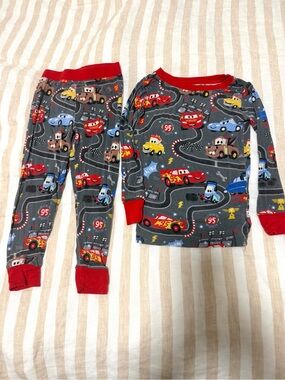Disney Cars Print Little Sleepies Pajama Set